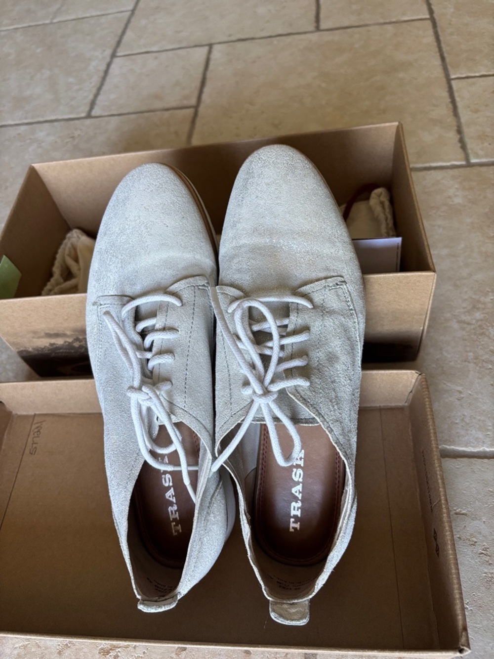 Trask Women's Suede Sneakers in silver